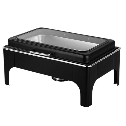 Crystal Crown Line - Rectangle Chafing Dish - Jet Black - 9L