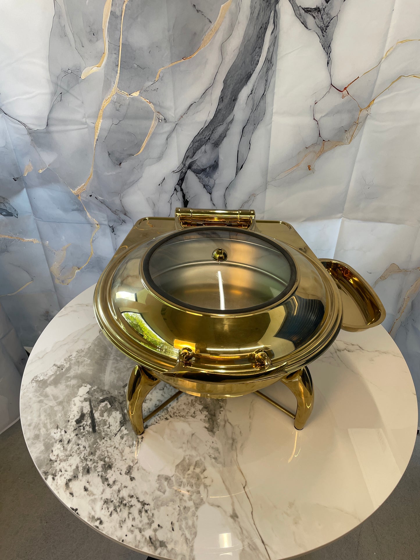 Luxury Dining Line - Round Chafing Dish - Gold - 6L