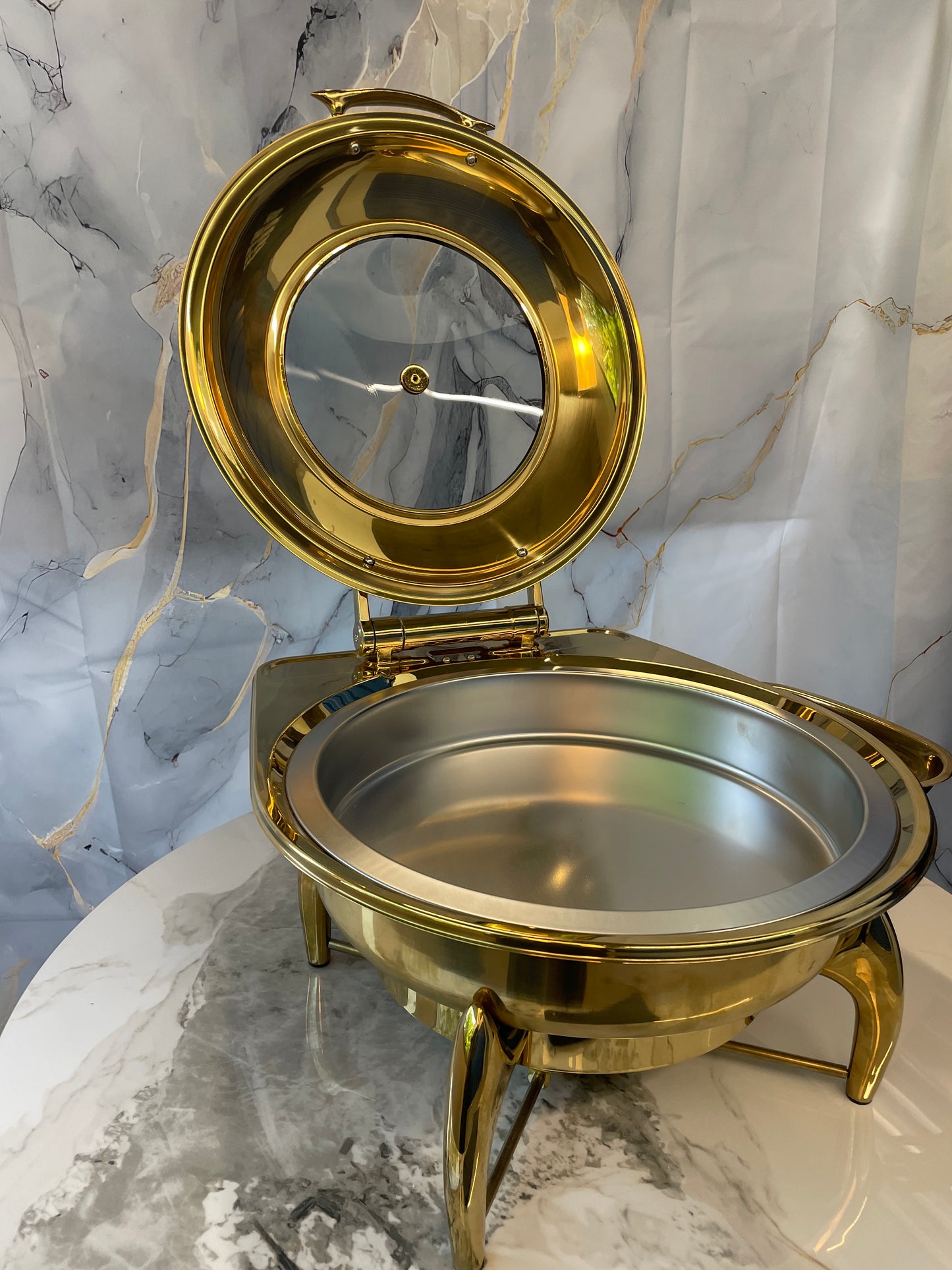 Luxury Dining Line - Round Chafing Dish - Gold - 6L