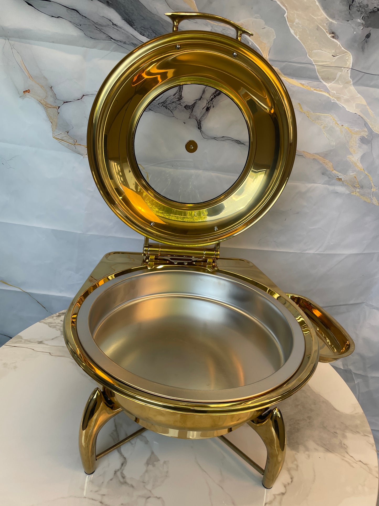 Luxury Dining Line - Round Chafing Dish - Gold - 6L