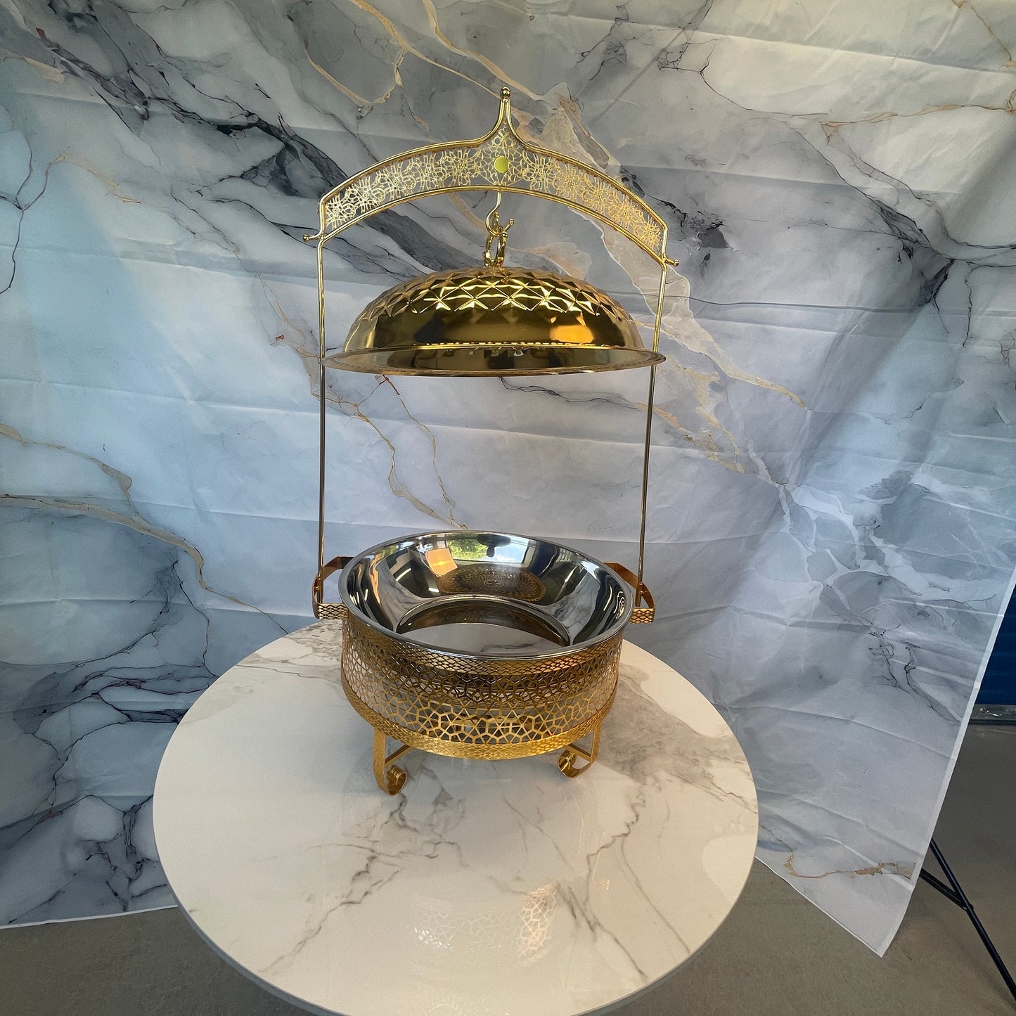 Luxury Dining Line - Hanging Chafing Dish - Gold - 8L