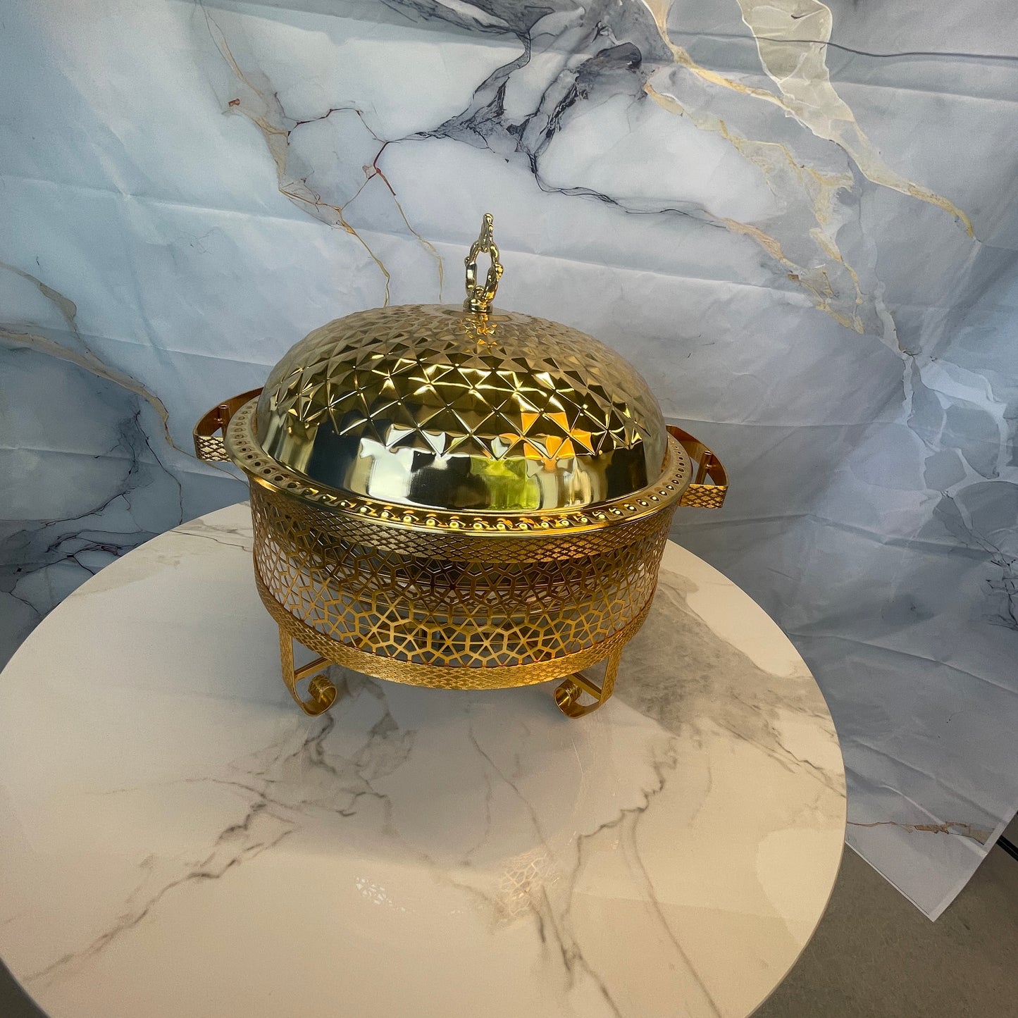 Luxury Dining Line - Hanging Chafing Dish - Gold - 8L