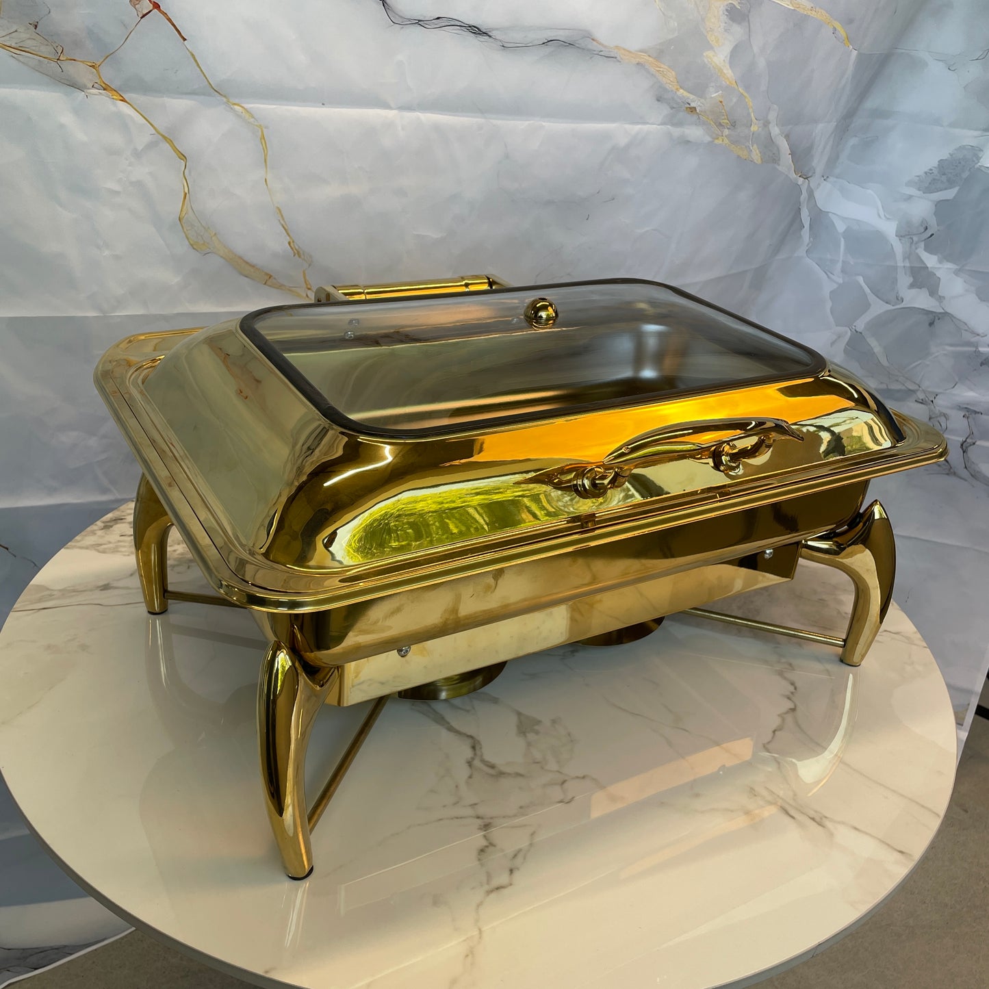 Luxury Dining Line - Rectangle Chafer - Gold - 9L