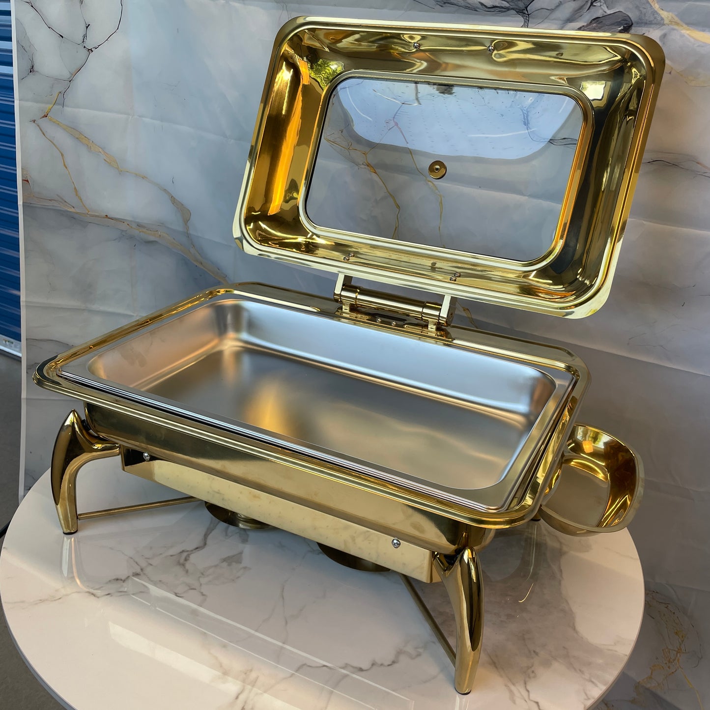 Luxury Dining Line - Rectangle Chafer - Gold - 9L