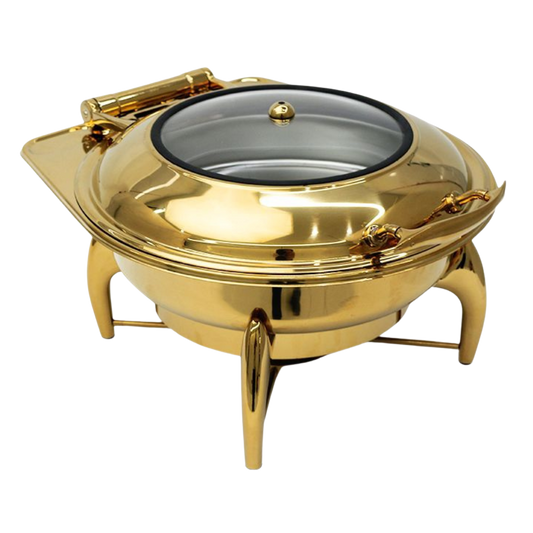 Luxury Dining Line - Round Chafing Dish - Gold - 6L
